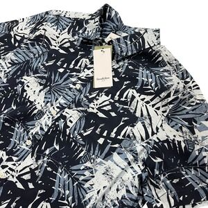 NWT Goodfellow Co Mens Short Sleeve Button Down Shirt Tropical Leaf Print Size L